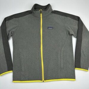 Patagonia Men's Gray‎ Araveto Brushed Fleece Full Zip Athletic Jacket S/C42.2
